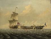 Thomas Baines, Action between HMS
